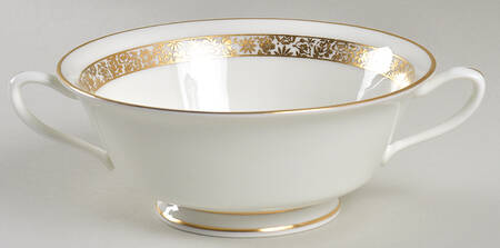 Golden Glen Footed Cream Soup Bowl