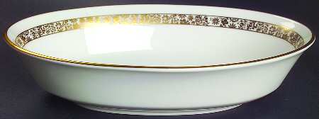 Golden Glen 8" Oval Vegetable Bowl