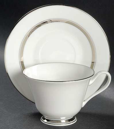 Lexington Footed Cup & Saucer Set by Oxford (Div of Lenox)
