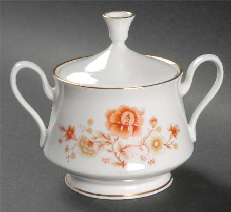 Lotus Garden Sugar Bowl & Lid