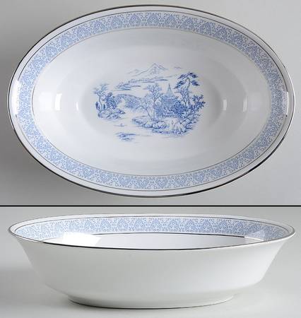 Mandarin 10" Oval Vegetable Bowl