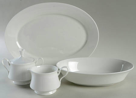 Mayfair White 5 Piece Hostess Set