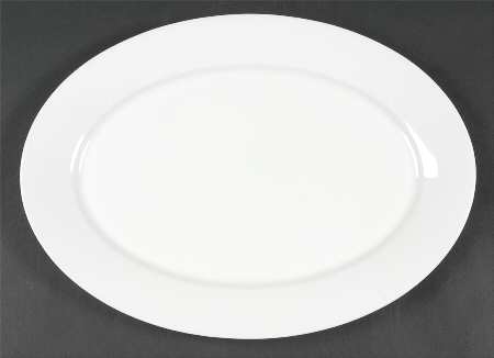 Mayfair White 13" Oval Serving Platter