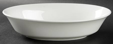 Mayfair White 10" Oval Vegetable Bowl