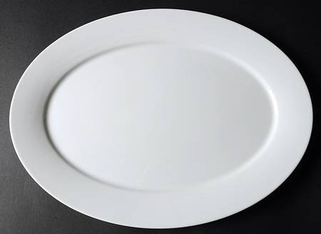 Mayfair White 16" Oval Serving Platter by Oxford (Div of Lenox)