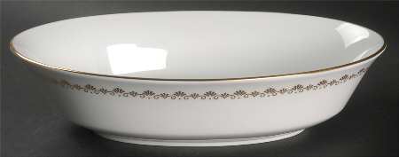Milburne 10" Oval Vegetable Bowl by Oxford (Div of Lenox)