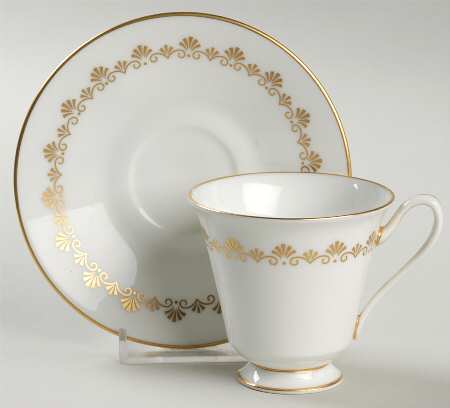 Milburne Footed Demitasse Cup & Saucer Set by Oxford (Div of Lenox)