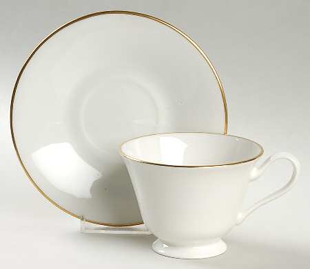 O1 Footed Cup & Saucer Set by Oxford (Div of Lenox)