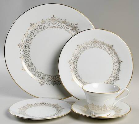 Petit Point 5 Piece Place Setting