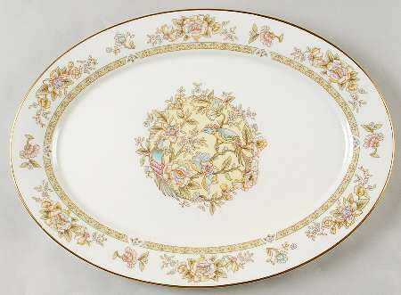 Song Birds 16" Oval Serving Platter