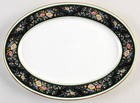 Sutton Place 13" Oval Serving Platter by Oxford (Div of Lenox)