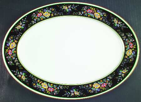 Sutton Place 16" Oval Serving Platter by Oxford (Div of Lenox)