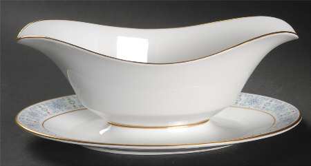 Tivoli Gravy Boat with Attached Underplate by Oxford (Div of Lenox)