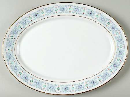 Tivoli 13" Oval Serving Platter by Oxford (Div of Lenox)