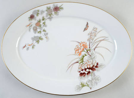 Tranquility 16" Oval Serving Platter