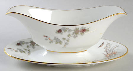 Tranquility Gravy Boat with Attached Underplate