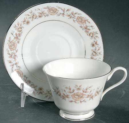 Wakefield Footed Cup & Saucer Set by Oxford (Div of Lenox)