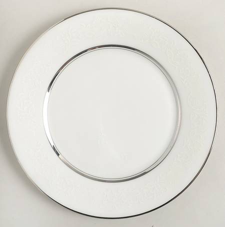 White Echo Salad Plate