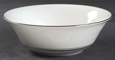 White Echo 9" Round Vegetable Bowl