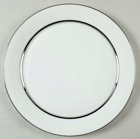 White Echo 12" Chop Plate (Round Platter)