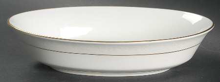 White Lace 8" Oval Vegetable Bowl by Oxford (Div of Lenox)