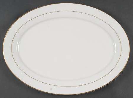 White Lace 16" Oval Serving Platter by Oxford (Div of Lenox)