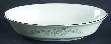 Windflower 8" Oval Vegetable Bowl
