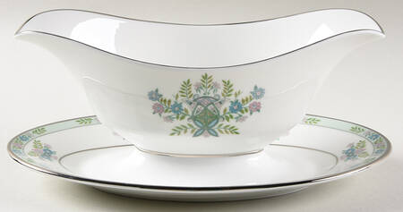 Willow Tree Gravy Boat with Attached Underplate by Oxford (Div of Lenox)