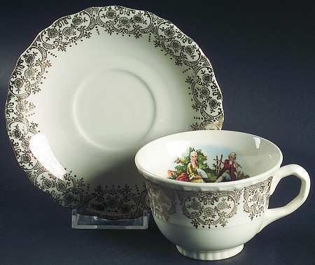 Minuet Flat Cup & Saucer Set