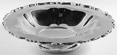 Georgian Scroll (Silverplate, Hollowware) Round Silverplate Centerpiece