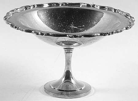 Georgian Scroll (Silverplate, Hollowware) Medium Silverplate Compote