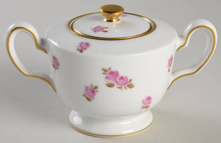 Rose Sugar Bowl & Lid