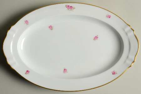 Rose 12" Oval Serving Platter