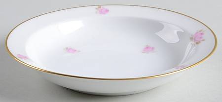 Rose Rim Fruit/Dessert (Sauce) Bowl