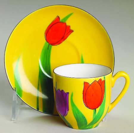 OKW2 Flat Demitasse Cup & Saucer Set