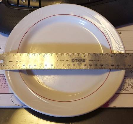 Accent Burgundy Luncheon Plate