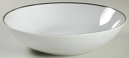 Distinction White 9" Round Vegetable Bowl