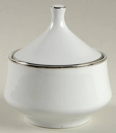Distinction White Sugar Bowl & Lid