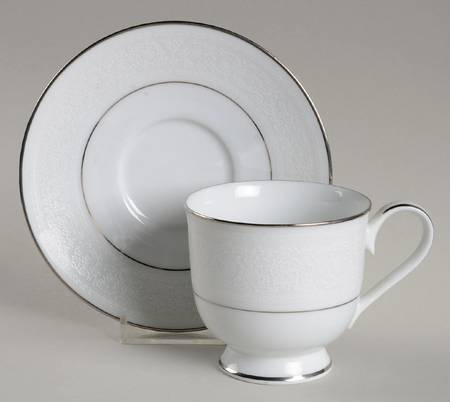 Erin Lace Footed Cup & Saucer Set