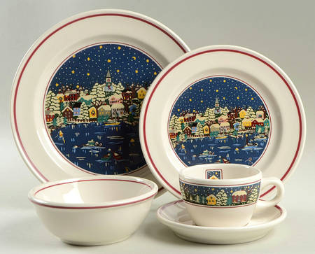 Holiday Harbor 5 Piece Place Setting