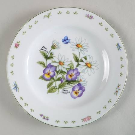 Romance of Flowers Salad Plate