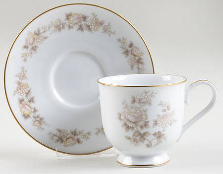 Mandarin Footed Cup & Saucer Set