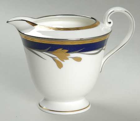 24K Cobalt Blue Creamer