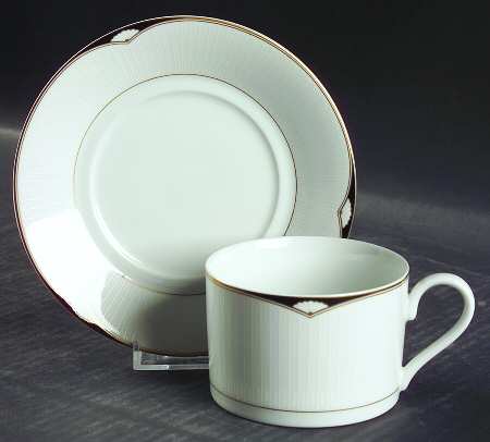 Aegean Flat Cup & Saucer Set