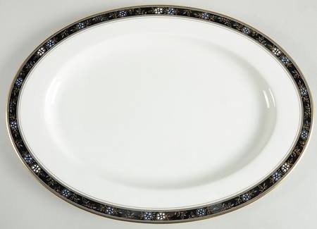 Aviance Black 15" Oval Serving Platter