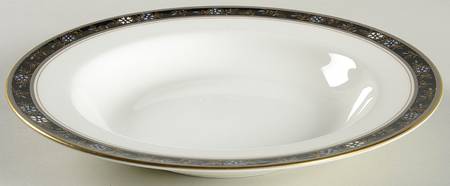 Aviance Black Large Rim Soup Bowl