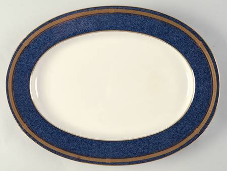 Baronesse Lapis 14" Oval Serving Platter