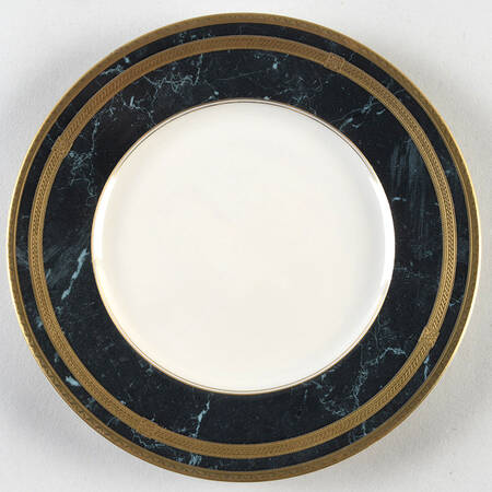 Black Travertine Salad Plate