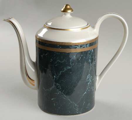 Black Travertine Coffee Pot & Lid