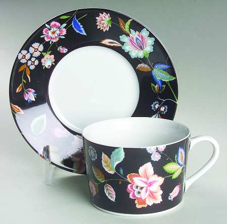 Clarion Flat Cup & Saucer Set